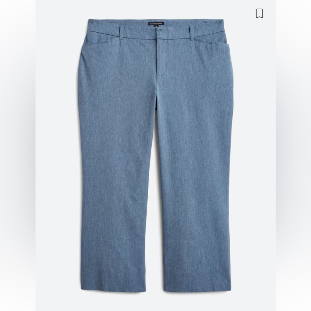 41 Hawthorn Becca High Rise Wide Leg Adjustable Hem Crop Pant